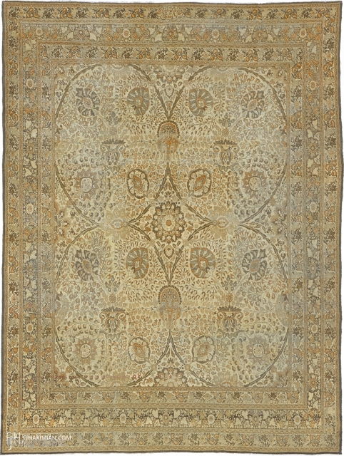 Antique Persian Tabriz Rug
Persia ca.1890
12'10" x 9'5" (392 x 287 cm)
FJ Hakimian Reference #07129
                   
