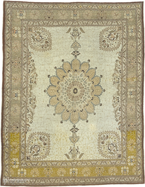 Antique Persian Tabriz Rug
Persia ca.1900
12'9" x 9'10" (389 x 300 cm)
FJ Hakimian Reference #07152
                   