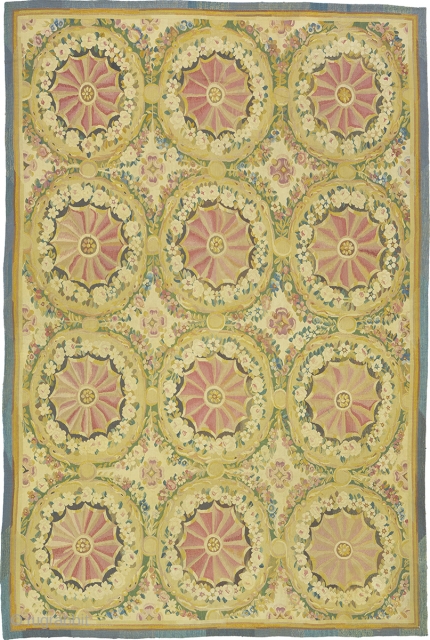 Antique French Aubusson Rug
France ca.1920
13'9" x 9'0" (420 x 275 cm)
FJ Hakimian Reference #02956
                   