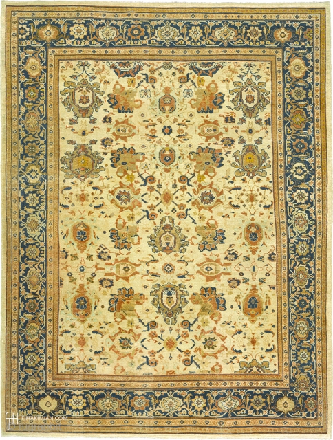 Antique Persian Sultanabad Rug
Persia ca.1890
13'5" x 10'2" (409 x 310 cm)
FJ Hakimian Reference #06186
                   