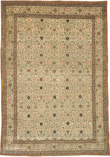 Antique Persian Tabriz Rug
Persia ca.1880
13'3" x 9'2" (404 x 280 cm)
FJ Hakimian Reference #07144
                   