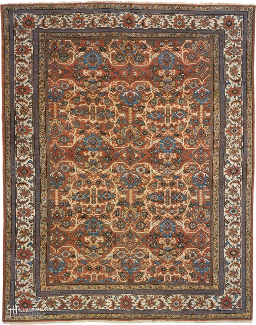 Antique Persian Sultanabad Rug
Persia ca.1910
13'11" x 10'9" (425 x 328 cm)
FJ Hakimian Reference #06161
                   