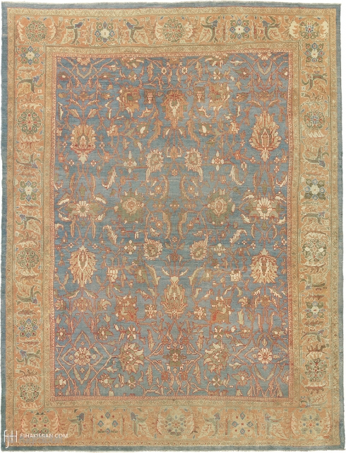Antique Persian Ziegler Sultanabad Rug
Persia ca. 1880
14'6" x 11'2" (443 x 341 cm)
FJ Hakimian Reference #06213
                 