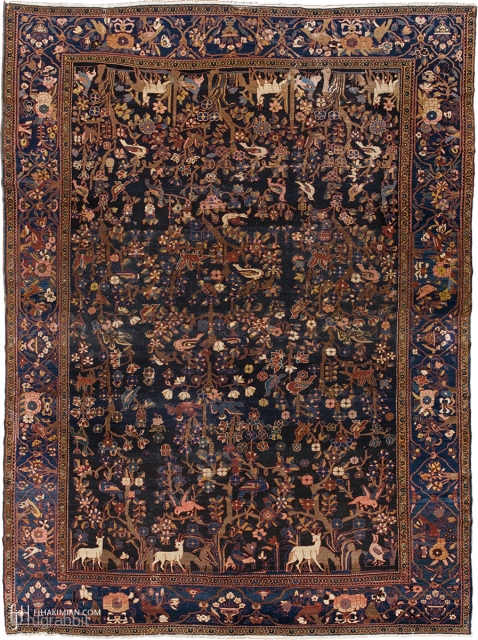 Antique Persian Malayer Rug
Persia ca.1910
14'4" x 10'10" (437 x 331 cm)
FJ Hakimian Reference #10142
                   