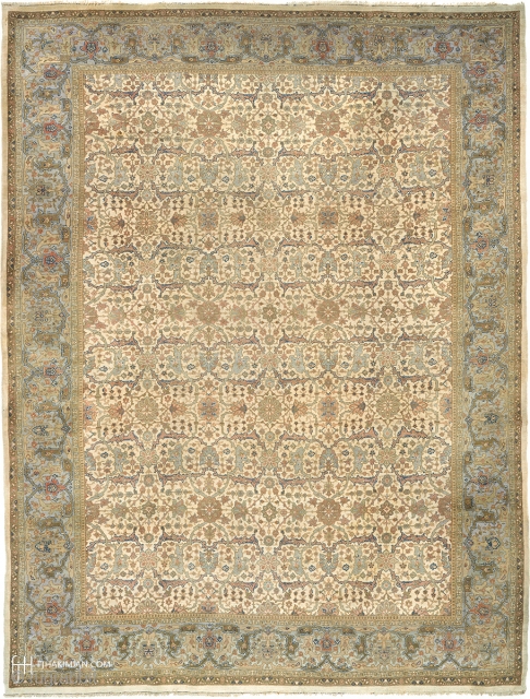 Antique Persian Tabriz Rug
Persia ca. 1900
14'11" x 11'3" (455 x 343 cm)
FJ Hakimian Reference #07133

                  