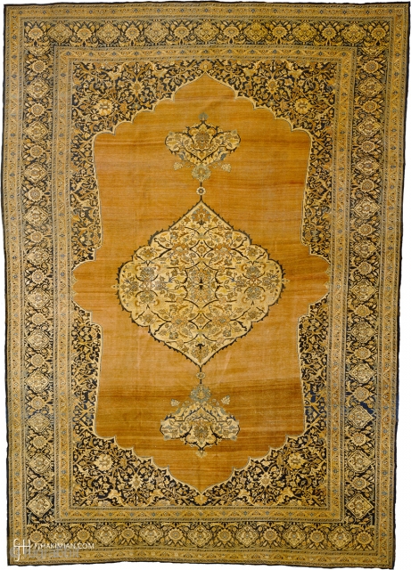 Antique Persian Tabriz Rug
Persia ca. 1880
15'11" x 10'11" (486 x 333 cm)
FJ Hakimian Reference #07010

                  