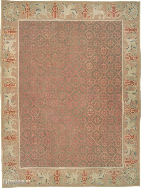 Antique French Aubusson Rug
France ca. 1795
17'1" x 12'11" (521 x 394 cm)
FJ Hakimian Reference #02527
                  