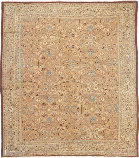 Antique Persian Ziegler Sultanabad Rug
Persia ca. 1890
16'7" x 14'8" (506 x 448 cm)
FJ Hakimian Reference #06129
                 