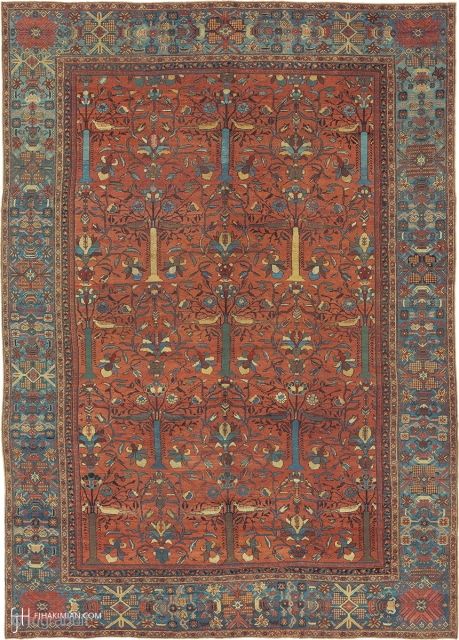 Antique Persian Sultanabad Rug
Persia ca. Late quarter 19th Century
18'3" x 12'11" (557 x 394 cm)
FJ Hakimian Reference #06197
               