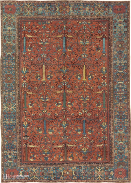 Antique Persian Sultanabad Rug
Persia ca. Late quarter 19th Century
18'3" x 12'11" (557 x 394 cm)
FJ Hakimian Reference #06197
               