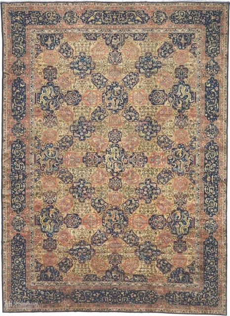 Antique Indo-Persian Rug
India ca.1900
19'3" x 13'10" (588 x 422 cm)
FJ Hakimian Reference #09069
                    