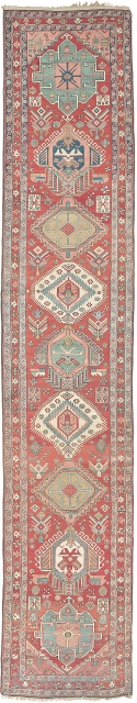 Antique Persian Serapi Rug
Persia ca.1880
19'7" x 3'8" (598 x 112 cm)
FJ Hakimian Reference #12046
                   