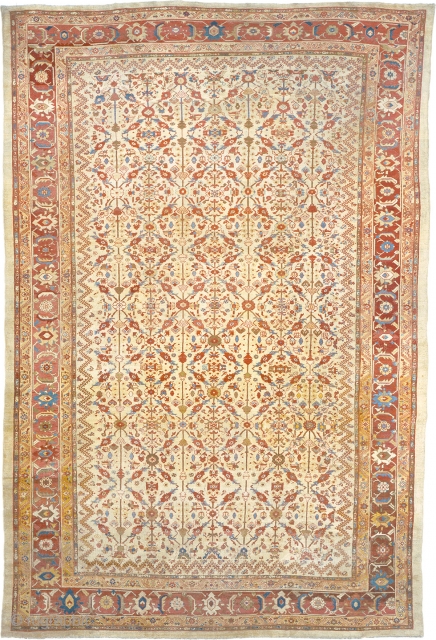 Antique Persian Ziegler Sultanabad Rug
Persia ca.1890
20'7" x 13'7" (628 x 415 cm)
FJ Hakimian Reference #06089
                  