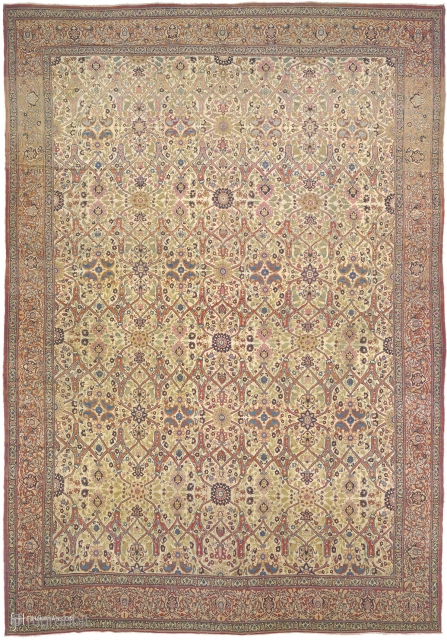 Antique Persian Tabriz Rug
Persia ca.1880
20'0" x 13'9" (610 x 420 cm)
FJ Hakimian Reference #07036

                   