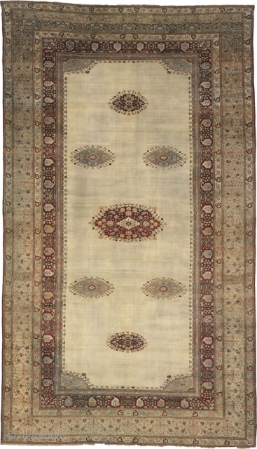 Antique Indian Amritsar Rug
India ca.1890
24'3" x 13'8" (740 x 417 cm)
FJ Hakimian Reference #09046
                   