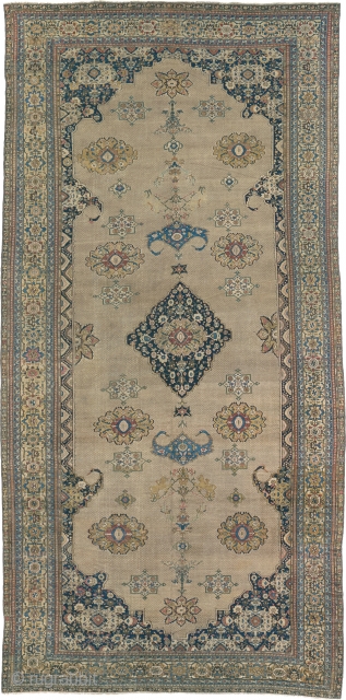 Antique Camel Hamedan Rug
Persia ca.1900
28'0" x 13'8" (855 x 417 cm)
FJ Hakimian Reference #10099
                   