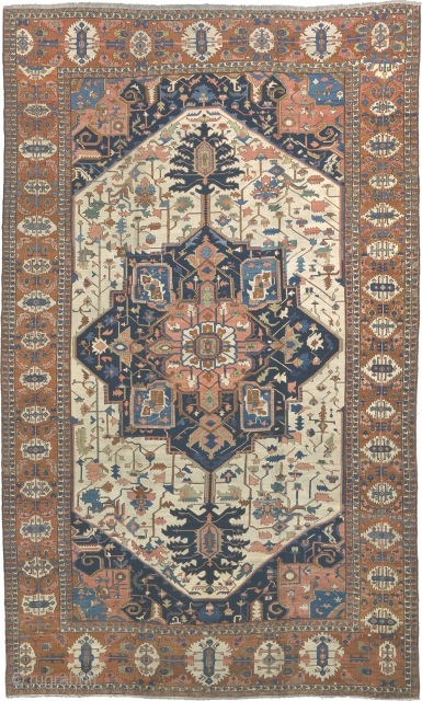 Antique Persian Serapi Rug
Persia ca.1880
28'1" x 16'10" (857 x 514 cm)
FJ Hakimian Reference #05001
                   