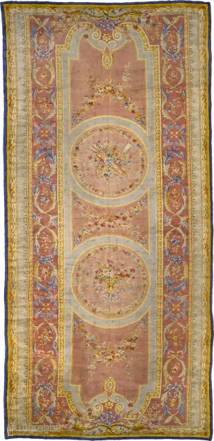 Antique French Savonnerie Rug
France ca.1890
33'5" x 16'0" (1020 x 488 cm)
FJ Hakimian Reference #3074

                   