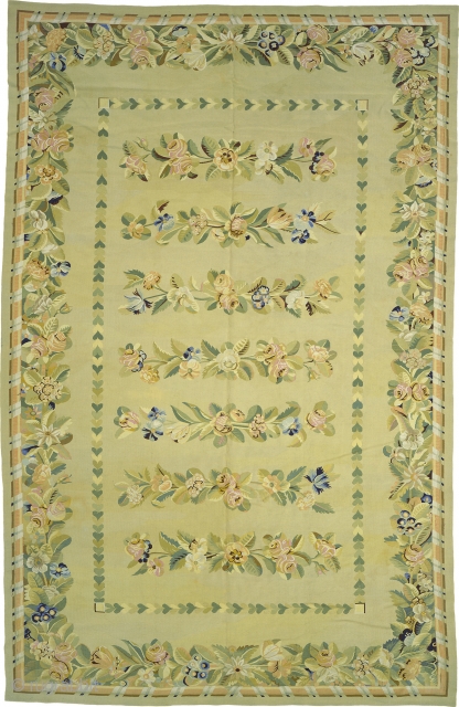 Antique French Aubusson Rug
France ca.1920
9'0" x 7'8" (275 x 234 cm)
FJ Hakimian Reference #02227

                   