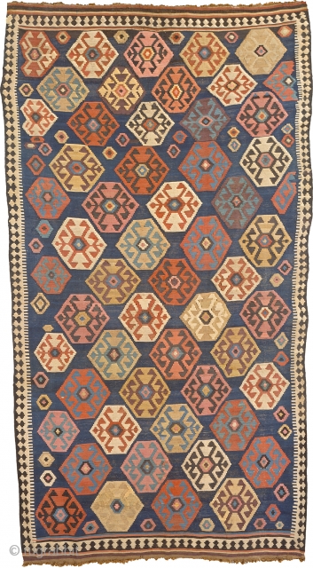 Antique Persian Kilim
Persia ca. 1910
12'8" x 6'9" (387 x 206 cm)
FJ Hakimian Reference #02372
                   