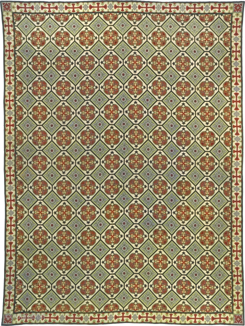 Antique French Needlepoint Rug
France ca. 1900
21'5" x 16'2" (654 x 493 cm)
FJ Hakimian Reference #02499
                  
