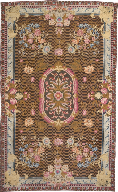 Antique English Axminster Rug
England ca. 1760
29'10" x 17'11" (910 x 547 cm)
FJ Hakimian Reference #03145
                  