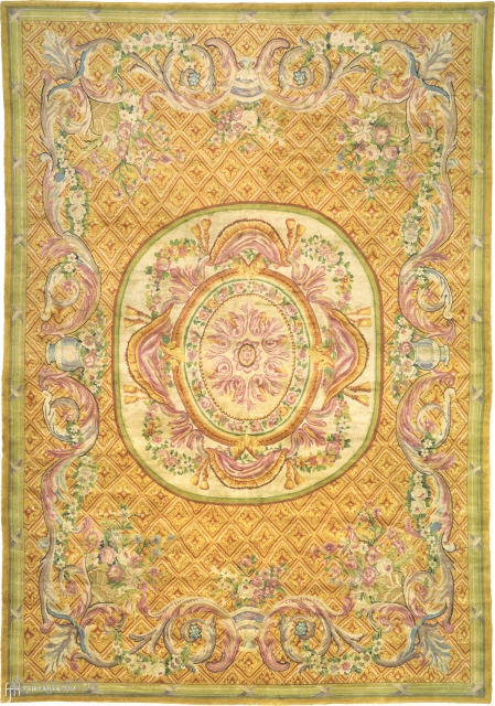 Antique French Savonnerie Rug
France ca. 19th Century
22'5" x 15'7" (684 x 476 cm)
FJ Hakimian Reference #03309
                 