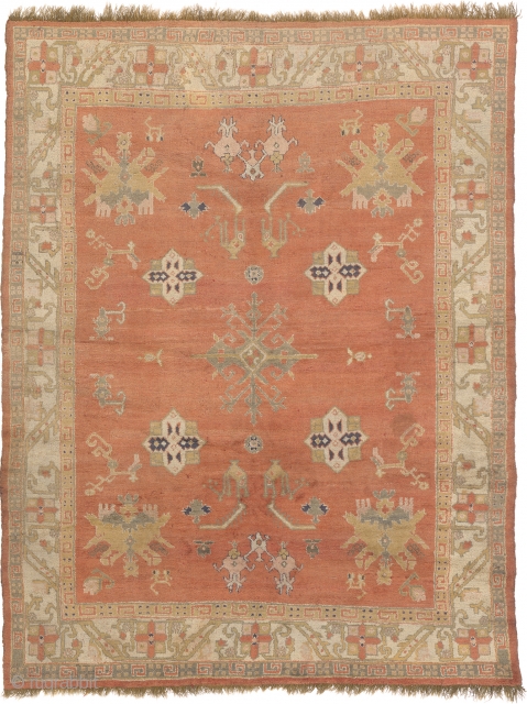 Antique Turkish Oushak Rug
Turkey ca.1900
11'2" x 8'5" (341 x 257 cm)
FJ Hakimian Reference #04075
                   