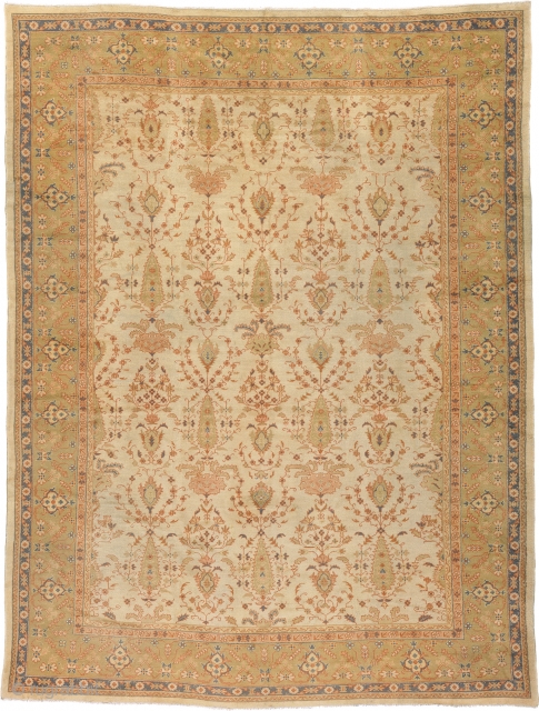 Antique Turkish Oushak Rug
Turkey ca.1900
16'9" x 12'7" (511 x 384 cm)
FJ Hakimian Reference #04134
                   