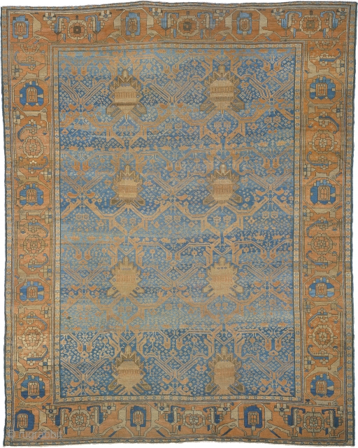 Antique Persian Bakh-Shaiesh Rug
Persia ca.1860
14'7" x 11'5" (445 x 348 cm)
FJ Hakimian Reference #05059
                   