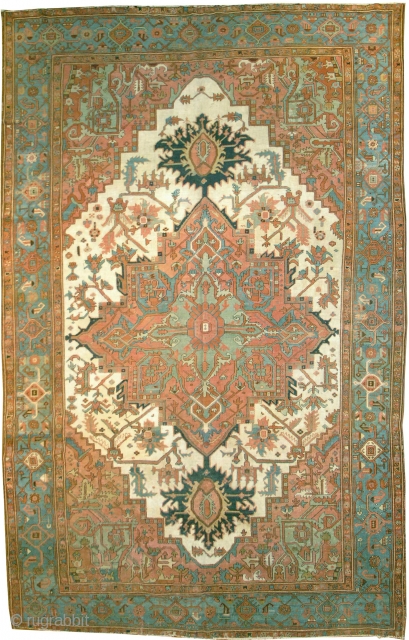 Antique Persian Serapi Rug
Persia ca.1880
12'8" x 8'4" (387 x 254 cm)
FJ Hakimian Reference #05031
                   