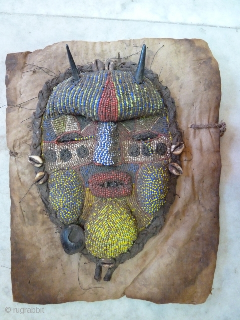 Tapya Mask. Congo/Tanzanya. 30 x 25 Cm                          