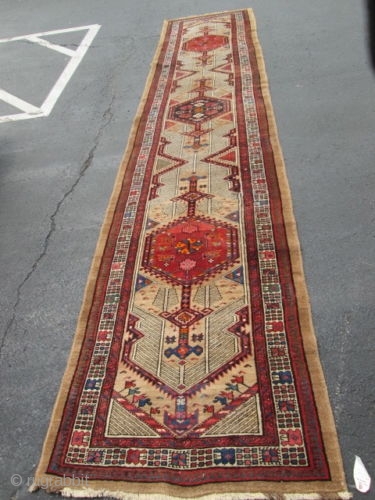 Antique Persian Serab Oriental Rug.

size 3'2''x15' condition full pile ,decorative runner.circa1920.                      