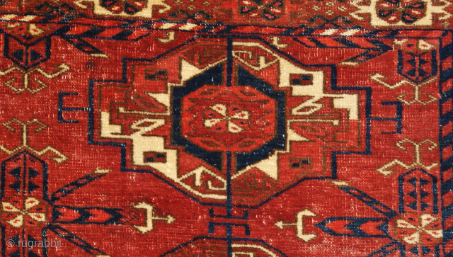 Mid-19th Century Tekke Torba, Size 17x46 inch.                          