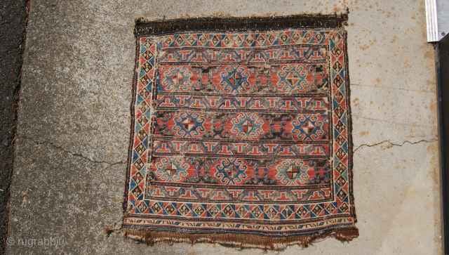 late 19th century Shahsavan Bag. Size 1.9x1.9                          