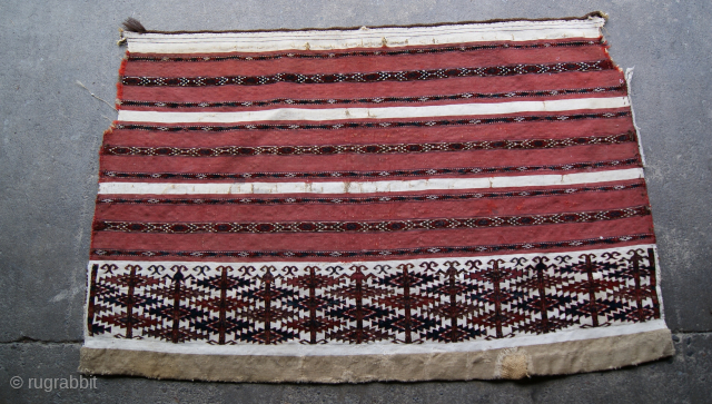 This Is 19th Century Tekke Chuval The White are cotton.                       