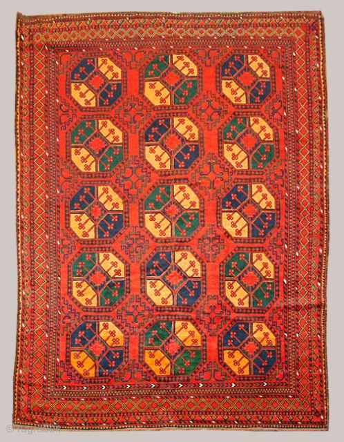 Stock #A106 | Ersari | Circa: 1910's | Size: 6.1 x 8.2 feet                    