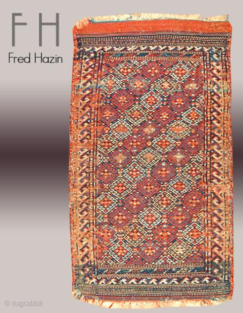 Stock #A118 | Soumak | Circa:1910 | Size 1.3 x 2.6 feet                     