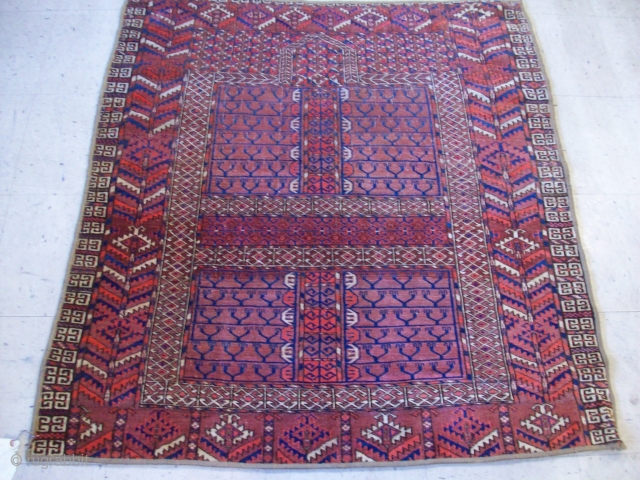 Turkoman rug...4'2 by 3'10 ft
Do you have a question? Anything to ask? Why don't you write me? Thanks.               