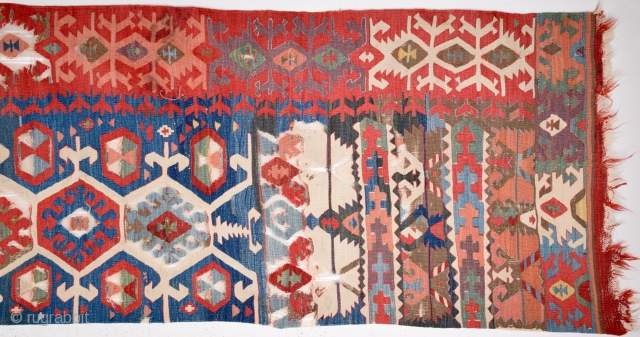 18th Century Anatolian Kilim size 85x393 cm Contact for pictures                       