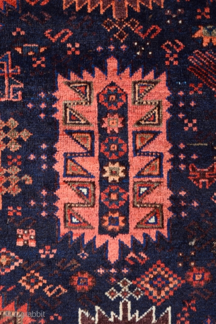 Timuri Baluch Rug circa 1870 size 100x202 cm all natural colors                      