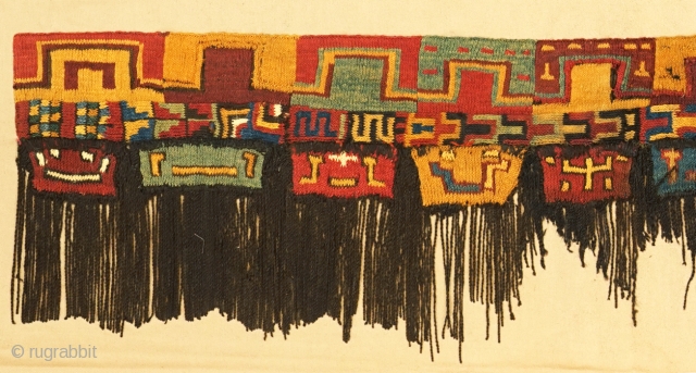 Pre-Columbian knit border of mantle. Early Nasca.
Size: 24cm x 146cm
No.1596

Details please feel free to ask.                   ...