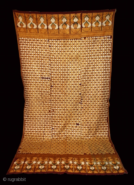Rare Antique Bagh from West (Pakistan) Punjab India Very Rare Design Phulkari.(DSC01060).                     