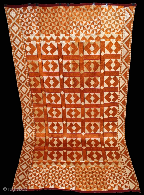 Phulkari from West(Pakistan)Punjab India.Very Rare Design.Extremely Fine Phulkari.(DSE01890).                         