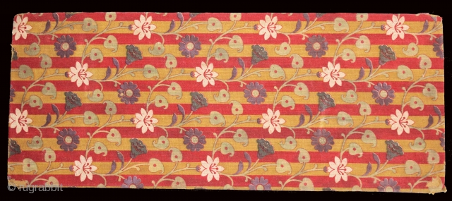 Jain Book Cover(Cotton)Roller Print Manchester,From Rajasthan India.Its size is 13cmX32cm.(DSC01540).                       