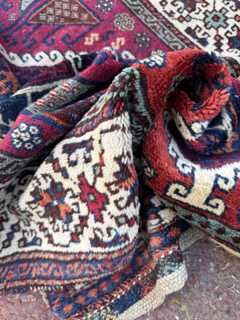 Early 20th century Yuruk Kurd rug in great condition, with good colours. This one is not banana-ed! 6ft 4in by 3ft 8in
Please note that rugrabbit emailing is not currently functional, so please  ...