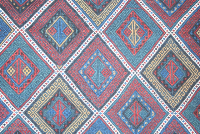 Stunning Caucasian verne cover, great colours and condition
58in by 82in                       