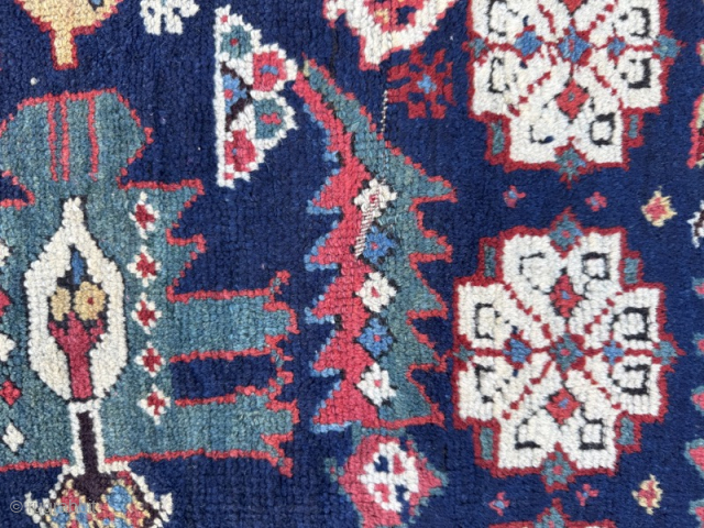 19th century Shahsavan (?) longrug. Good condition, good colours
3.04m by 1.40m

Contact gene@heritage-antique-rugs.com for more pics, price etc                