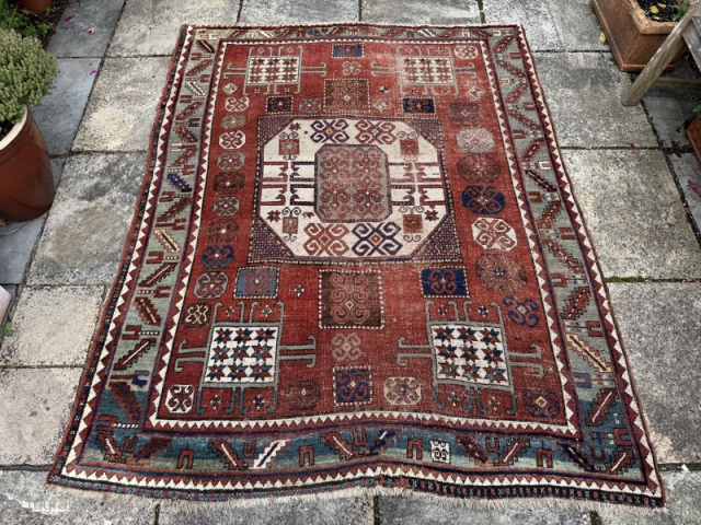 19th century heavily worn Karachov conserved to be useable on the floor.
2.15m by 1.80m
Contact gene@heritage-antique-rugs.com for more pics, price etc
WhatsApp +44 (0)7803341863