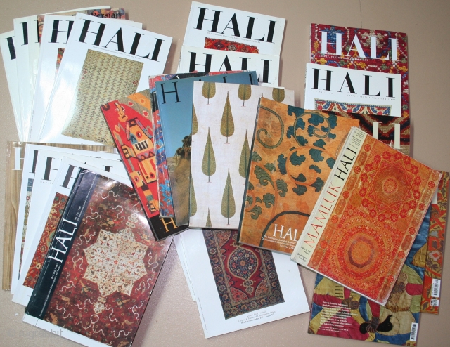 HALI magazines. Make up your missing back issues
Volume 3 No2, No4
Volume 4 No1
Vol5 No2, No3 (Front missing)
Vol 6 No1
Each of the above at £20 plus shipping

Nos 25, 29, 30, 48(cover loose) 62,64,74,75,76,77.  ...